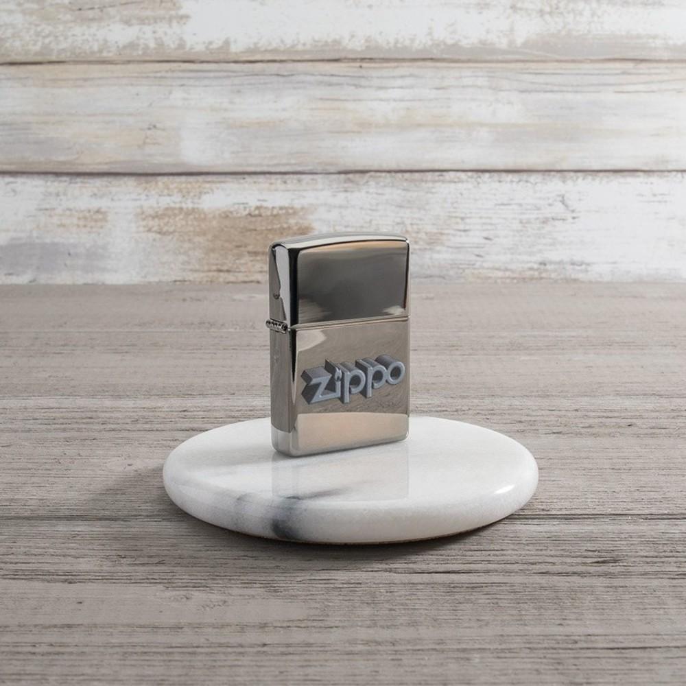 Zippo 3D Logo Design Black Ice® Windproof Lighter – Made in USA - Shop now at Mjoutdoorsgear UK