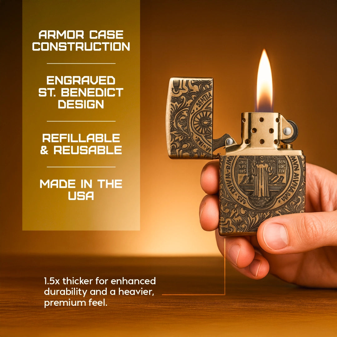 St. Benedict Design Windproof Lighter – Zippo UK