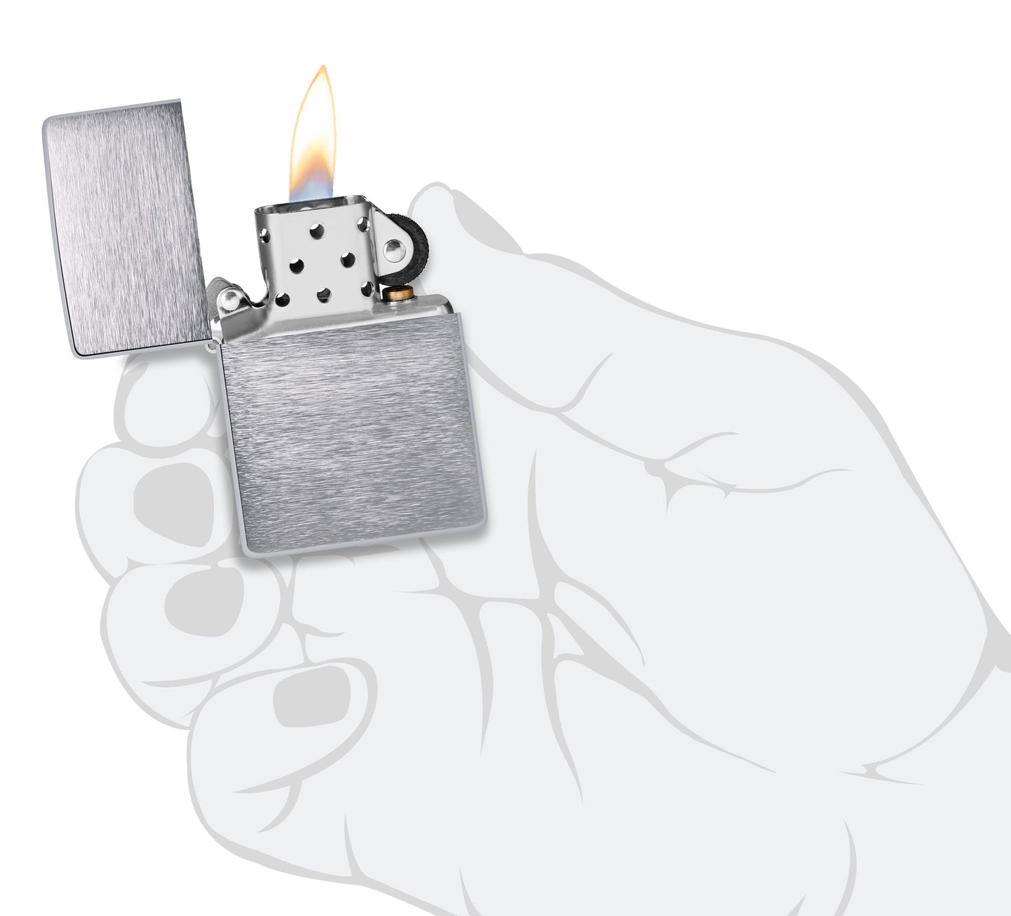 Zippo Vintage Brushed Chrome Windproof Lighter