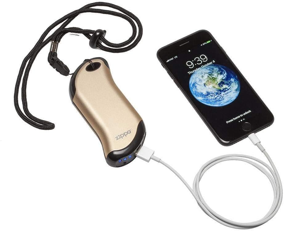 Zippo Champagne HeatBank 9s Rechargeable Hand Warmer