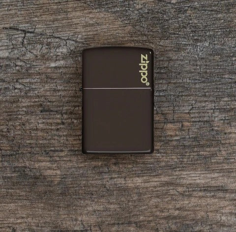 Zippo Brown Basic Model Logo Lighter