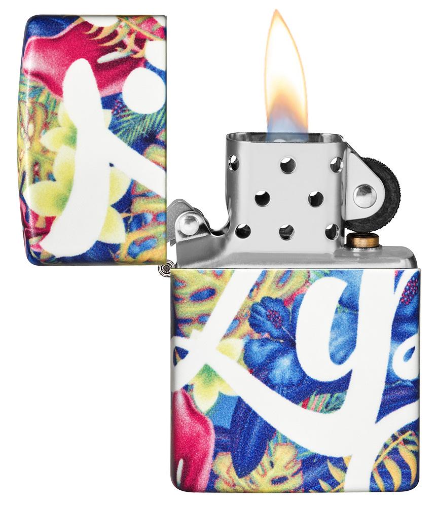 Zippo Floral Design 540 Color Windproof Lighter - Made in USA - Shop now at Mjoutdoorsgear UK