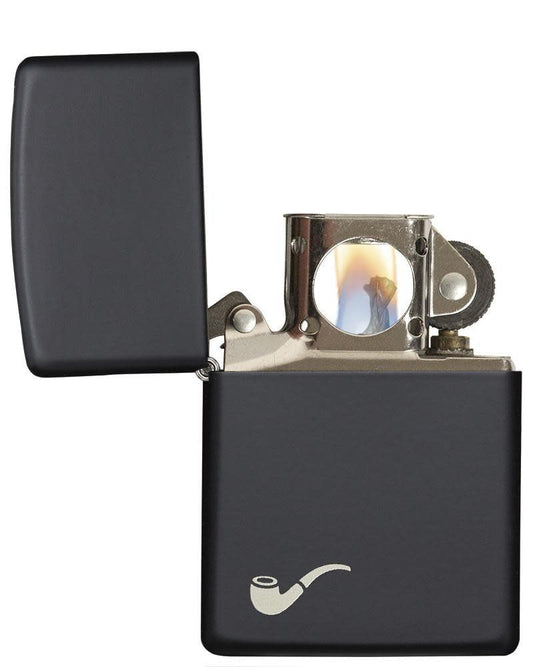 Pipe Black Matte Windproof Lighter – Zippo USA