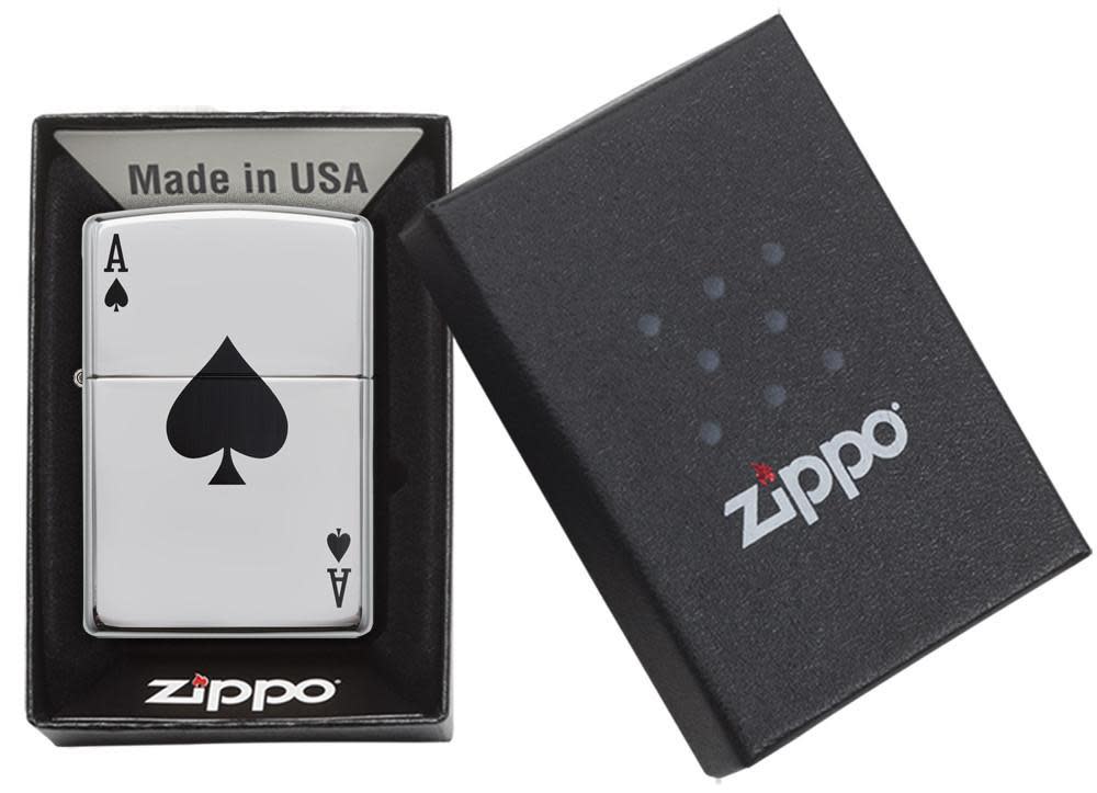 Zippo Simple Spade Design Windproof Lighter - Made in USA - Shop now at Mjoutdoorsgear UK