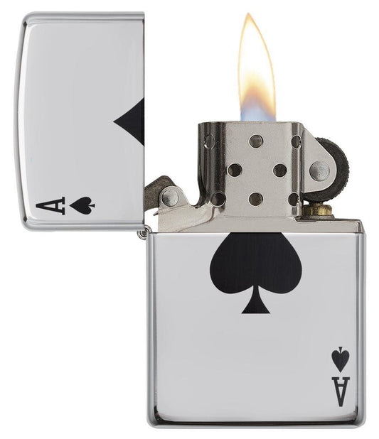 Zippo Simple Spade Design Windproof Lighter - Made in USA - Shop now at Mjoutdoorsgear UK