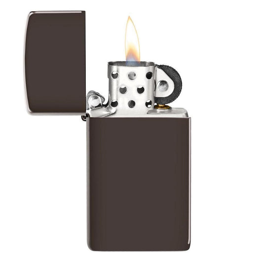 Zippo Slim Brown Windproof Lighter