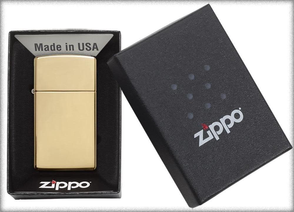Slim® High Polish Brass Windproof Lighter – Zippo USA