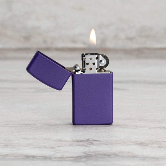 Slim® Purple Matte Windproof Lighter – Zippo USA