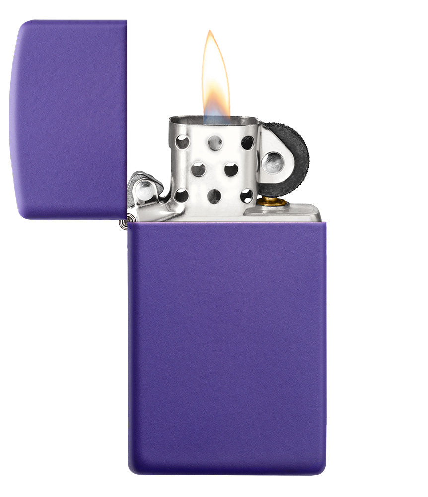 Slim® Purple Matte Windproof Lighter – Zippo USA