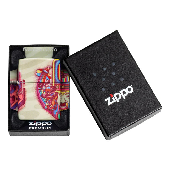 Zippo Trippy Design Lighter - Made in USA - Shop now at Mjoutdoorsgear UK