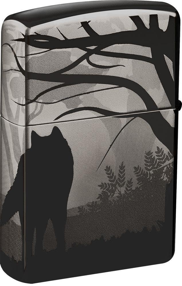Wolves Design Photo Image 360° Black Ice Windproof Lighter – Zippo UK