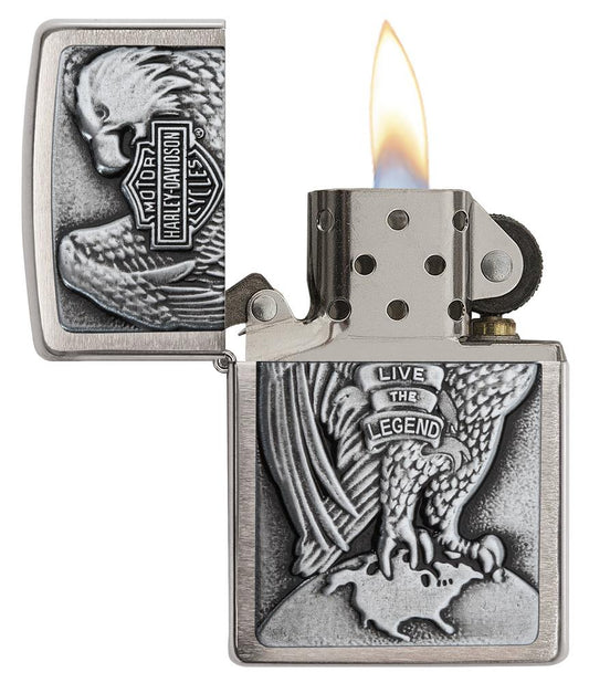 Zippo Windproof Lighter with Harley-Davidson® Eagle design