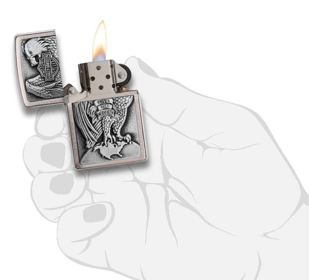 Zippo Windproof Lighter with Harley-Davidson® Eagle design
