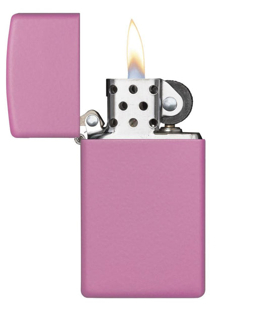 Slim® Pink Matte Windproof Lighter