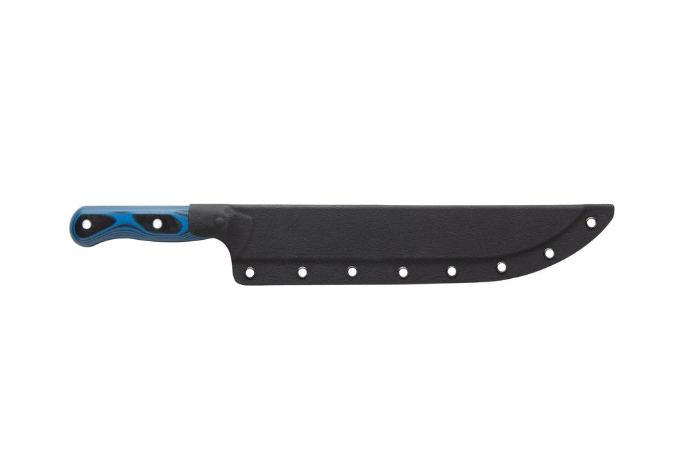TOPS Knives Dicer 10 Slicer Knife 10" Black/Blue G-10