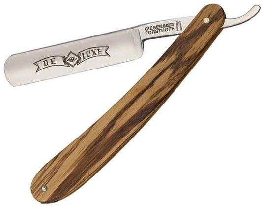 Timor M396 Straight Razor with Zebrano Wood Handle