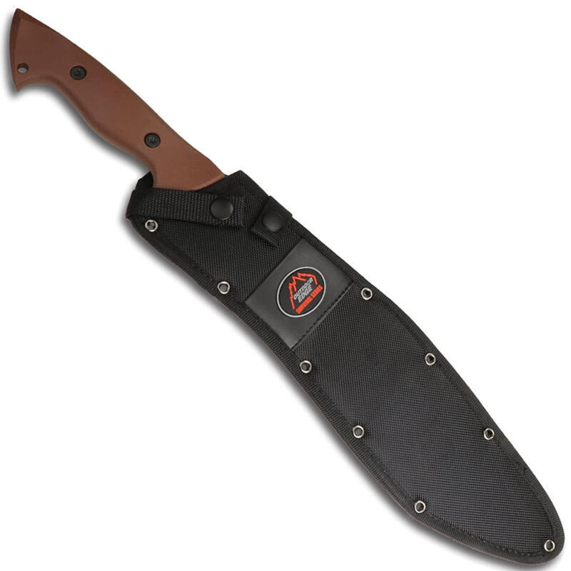 Outdoor Edge Brush Demon 13.5″ Blade Full Tang Survival Knife Camp Machete BD-10C