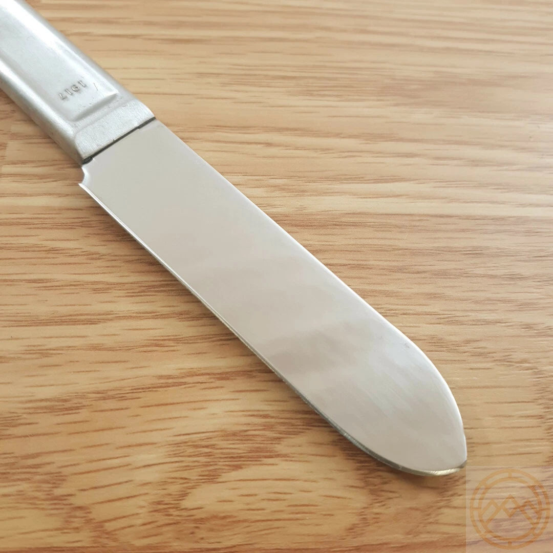Marbles Mess Kit Fixed Knife 3.5" 420 Steel Blade Silver Aluminum Handle 327