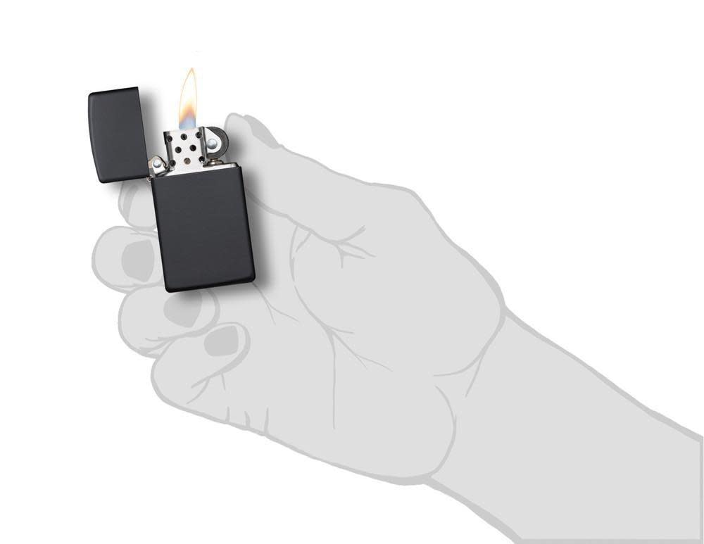 Slim® Black Matte Lighter – Zippo USA
