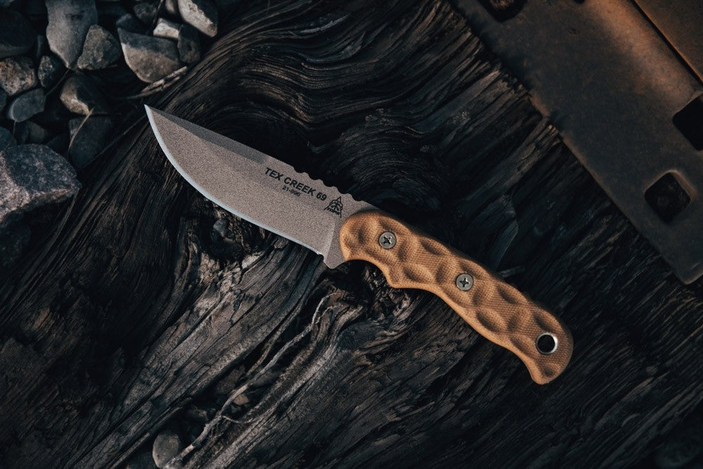 TOPS Tex Creek 69 Tan Blade/Handle TEX-69