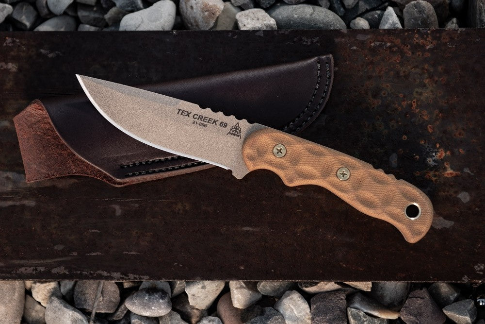 TOPS Tex Creek 69 Tan Blade/Handle TEX-69