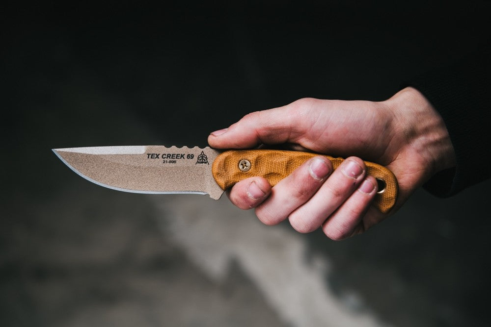 TOPS Tex Creek 69 Tan Blade/Handle TEX-69