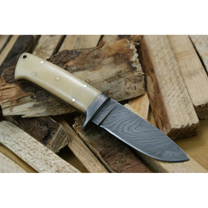 Custom Handmade Hunting Knife With Leather Sheath by Knife King