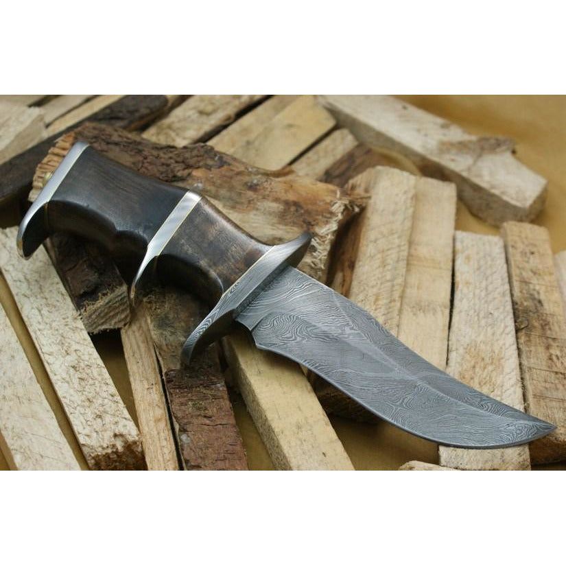 Custom Handmade Hunting Knife With Leather Sheath by Knife King