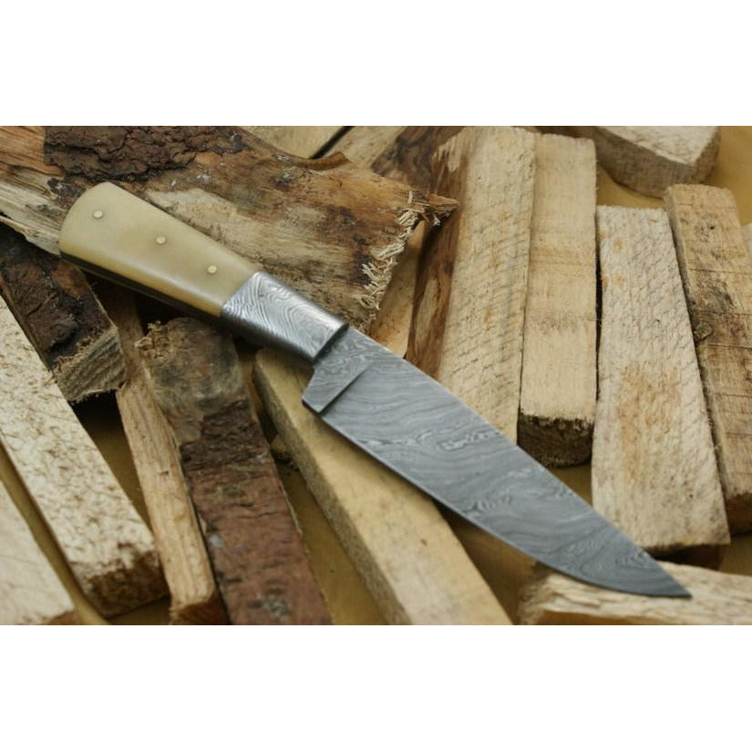 Custom Handmade Hunting Knife With Leather Sheath by Knife King