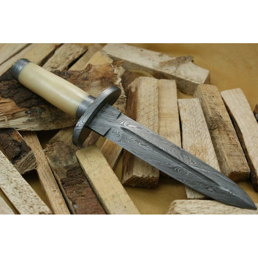 Custom Handmade Hunting Knife With Leather Sheath by Knife King