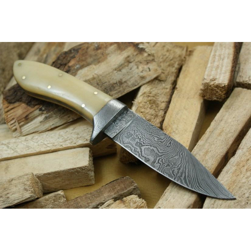 Custom Handmade Hunting Knife With Leather Sheath by Knife King