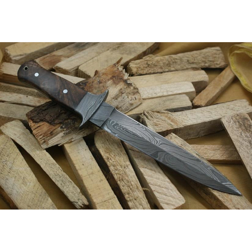 Custom Handmade Hunting Knife With Leather Sheath by Knife King