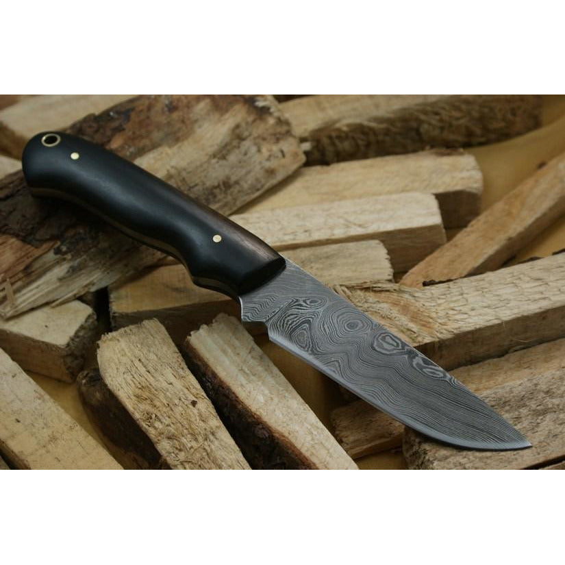 Custom Handmade Hunting Knife With Leather Sheath by Knife King