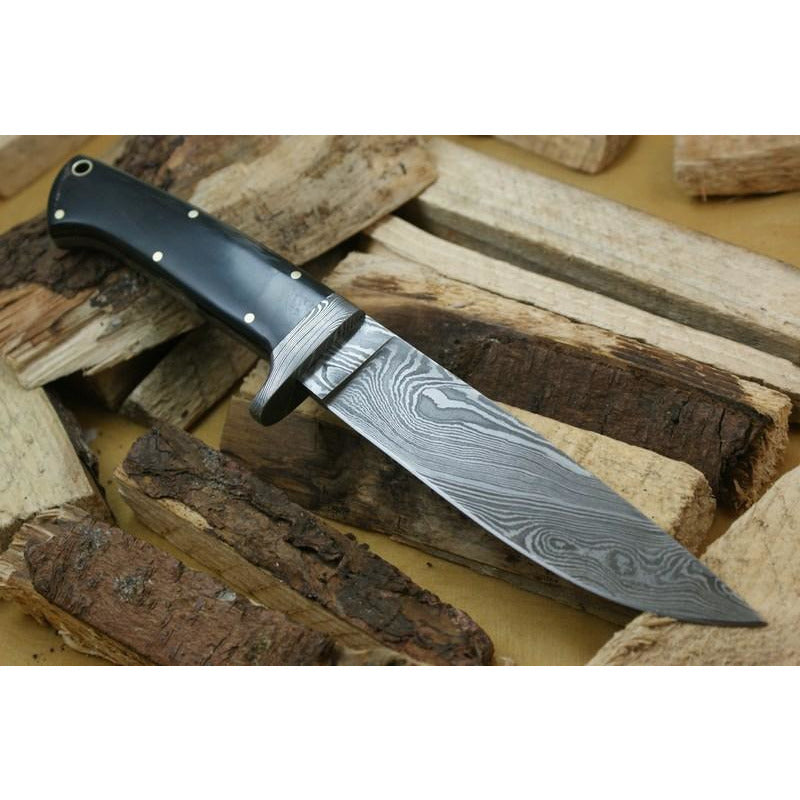 Custom Handmade Hunting Knife With Leather Sheath by Knife King