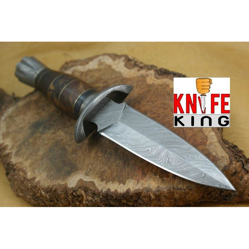Custom Handmade Hunting Knife With Leather Sheath by Knife King