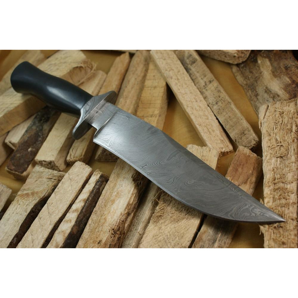 Custom Handmade Bowie Knife With Leather Sheath by Knife King