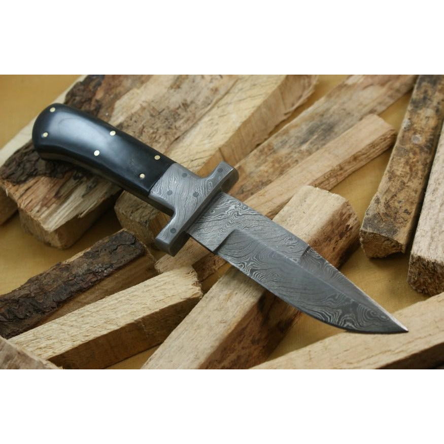 Custom Handmade Hunting Knife With Leather Sheath by Knife King