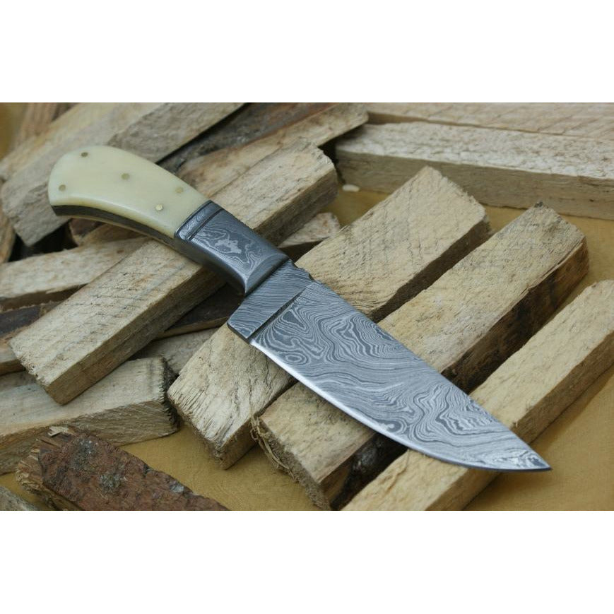 Custom Handmade Hunting Knife With Leather Sheath by Knife King
