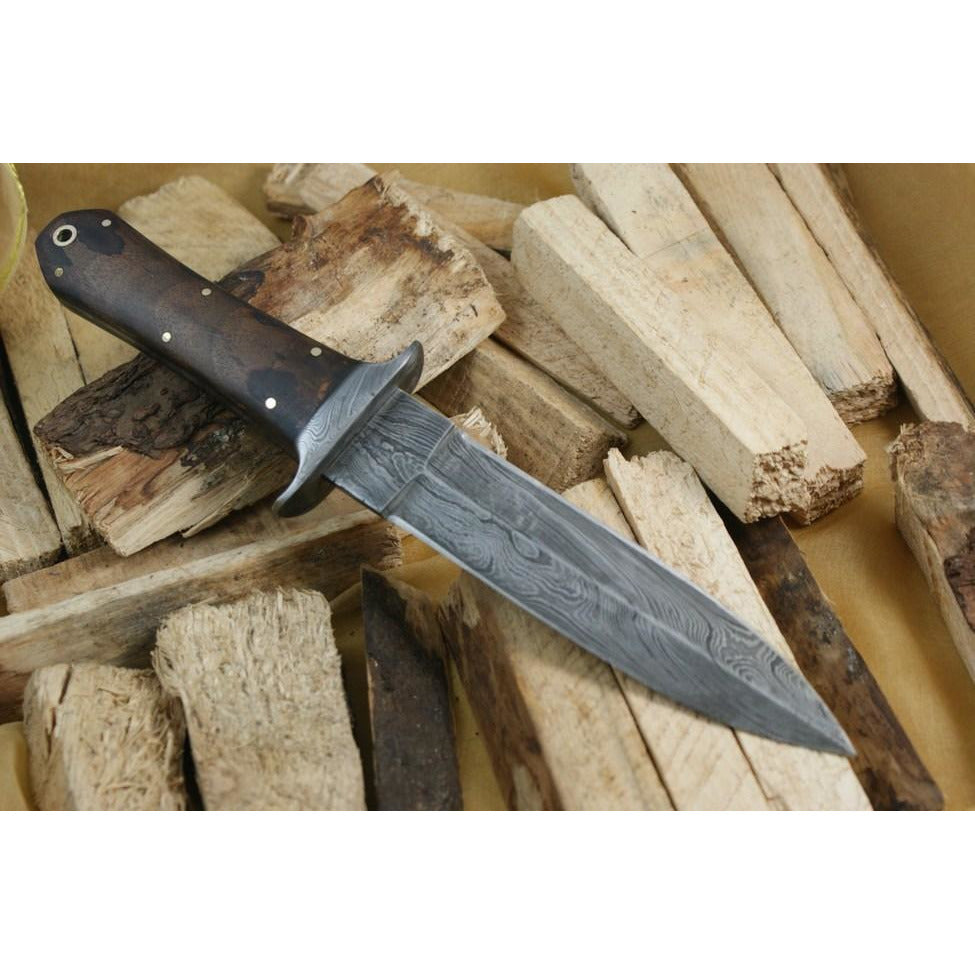 Custom Handmade Hunting Knife With Leather Sheath by Knife King
