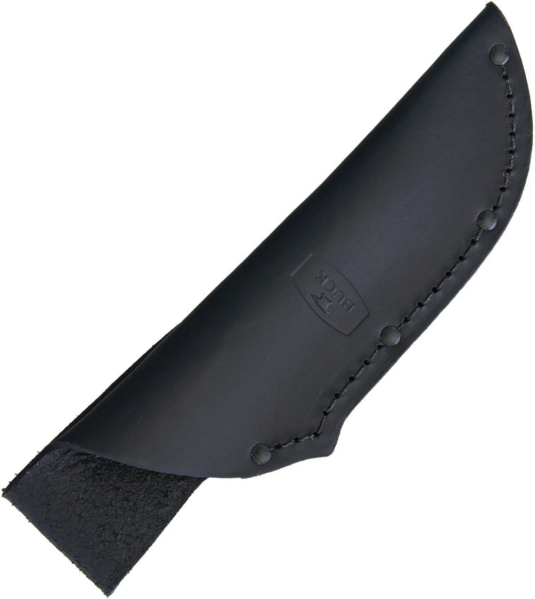 Buck Sheath for BU113 Leather – Classic Black Leather Knife Sheath