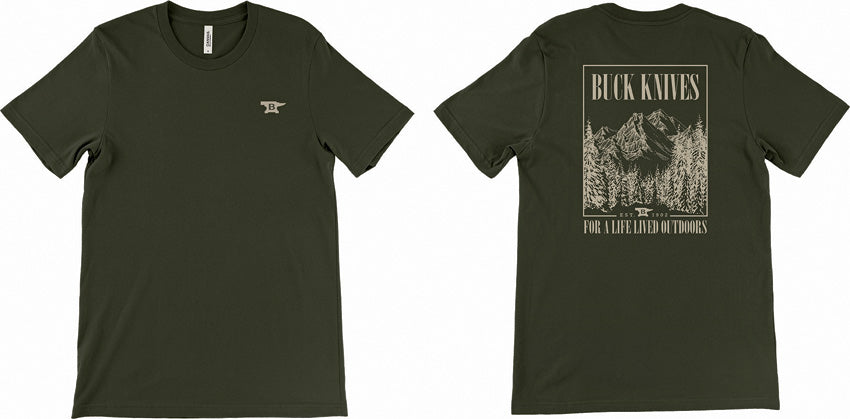 Buck Life Lived Outdoors T-Shirt Lg 13214