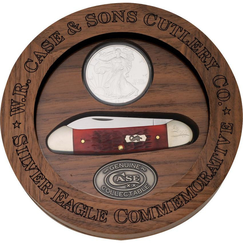 Case Cutlery Canoe/Silver Eagle Coin Set