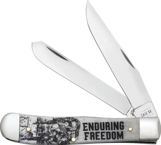 Case Cutlery Enduring Freedom Trapper Bone 50955