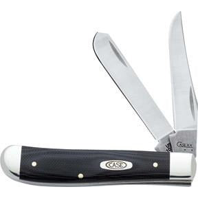 Case Cutlery Mini Trapper Black G-10