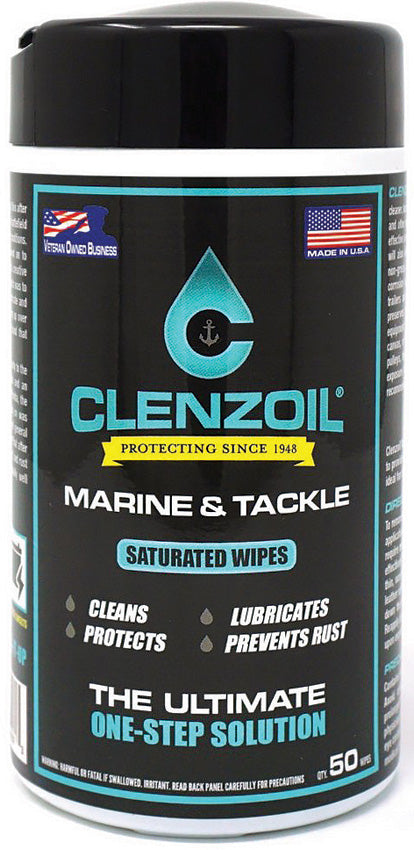 Clenzoil Marine/Tackle Saturated Wipes 2373