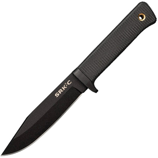 Cold Steel SRK Compact Fixed Blade CS49LCKD - durable tactical fixed blade knife with textured grip handle
