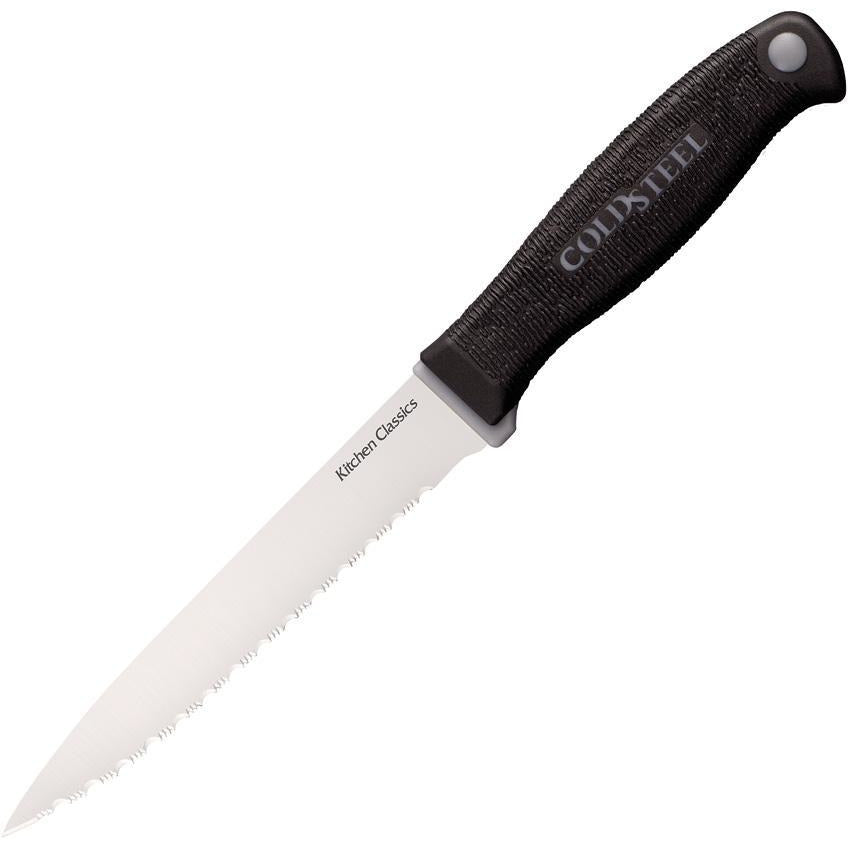 Cold Steel steak knife with serrated edge and ergonomic grip – 59KSSZ Kitchen Classics