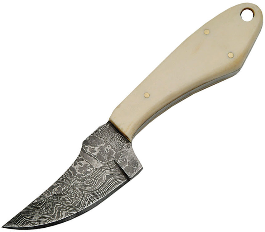 Damascus Fixed Blade Skinner Bone DM1131BO