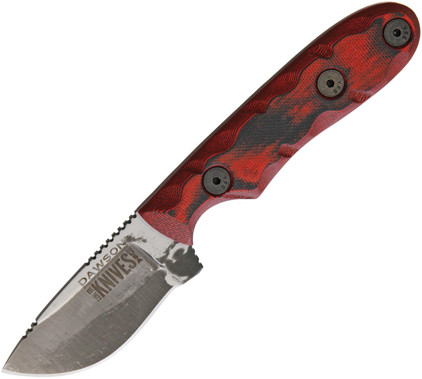 Dawson Knives Field Guide Fixed Blade Red FIELD GUIDE BLK RED