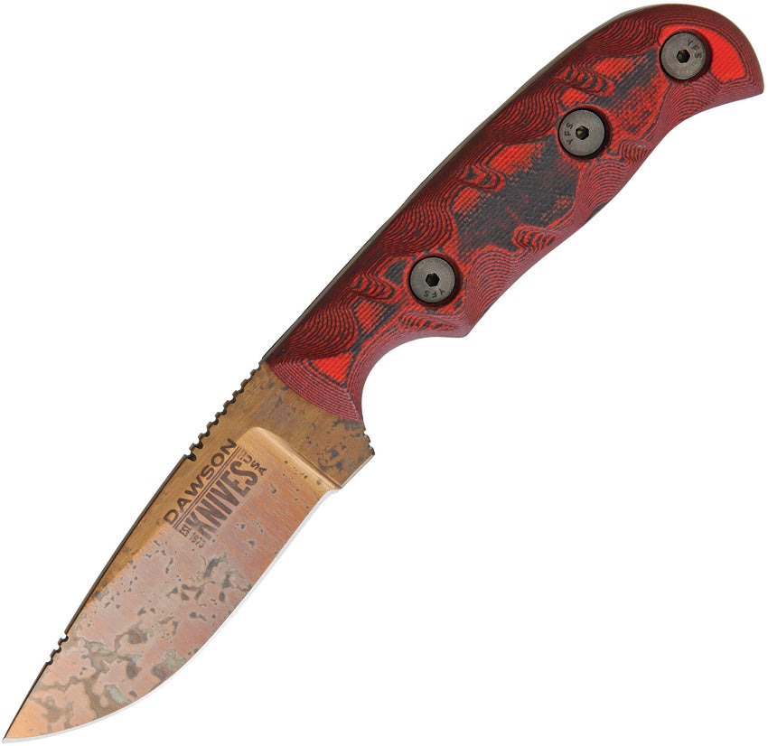 Dawson Knives Deep Notch Red DEEP NOTCH BLACK RED